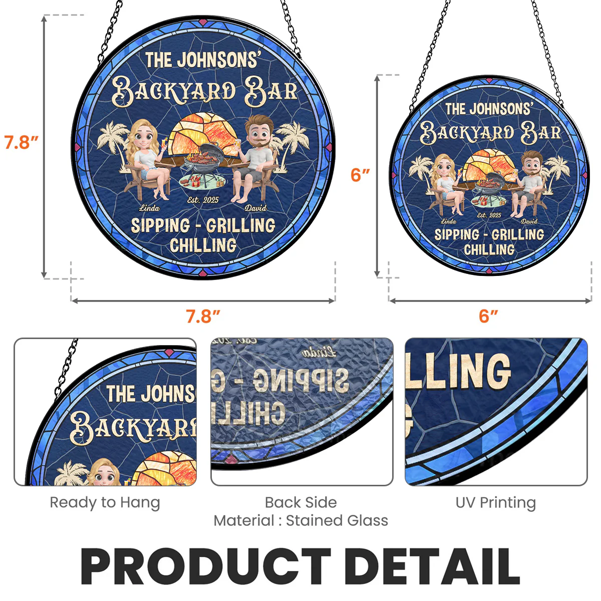 We At Pool And Patio - Personalized Custom Window Hanging Suncatcher - Image 5