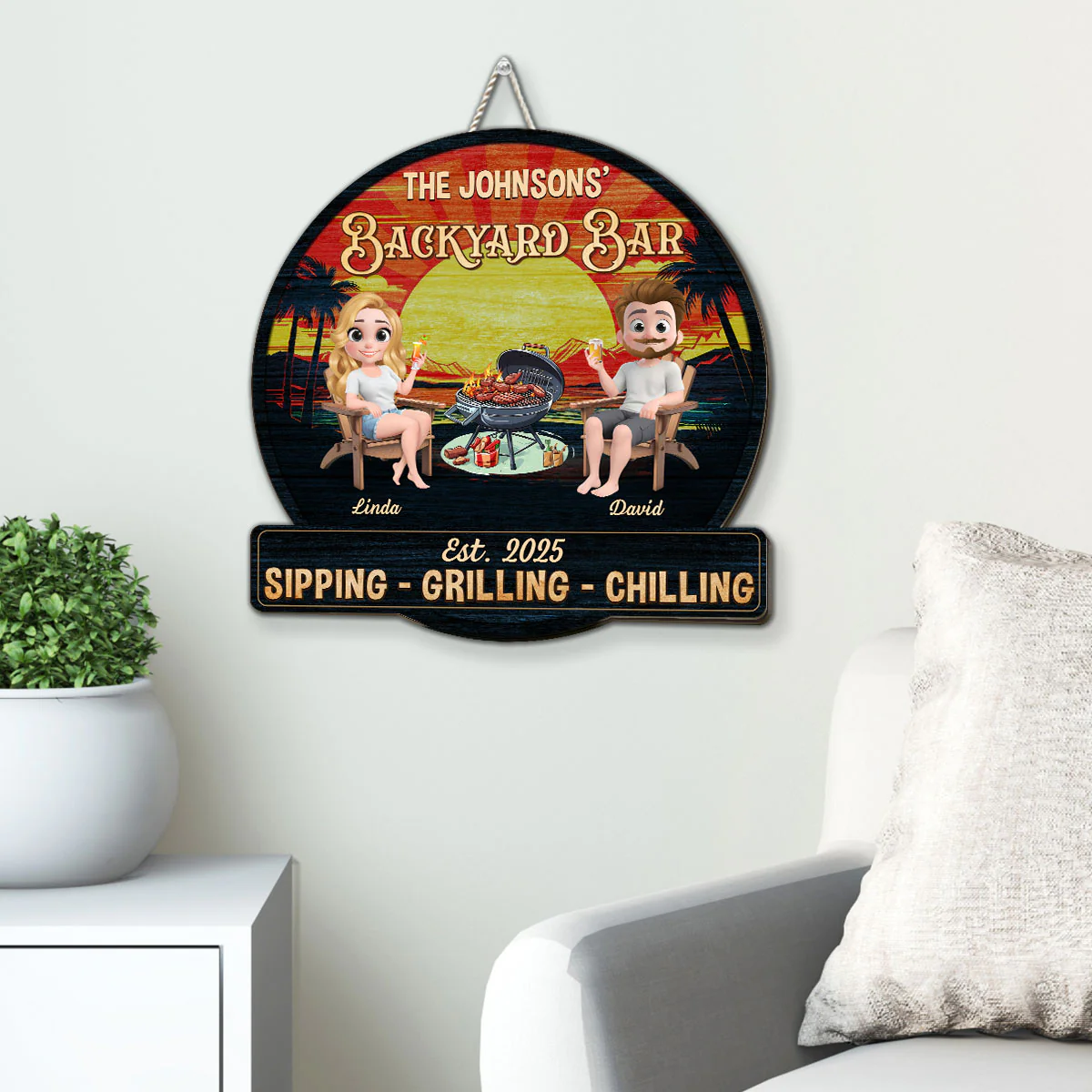 We At Pool And Patio - Personalized Custom Wood Sign - Image 2