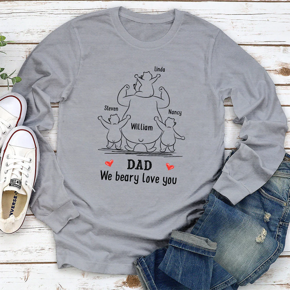 We Beary Love You Dad - Personalized Custom Shirt - Image 2