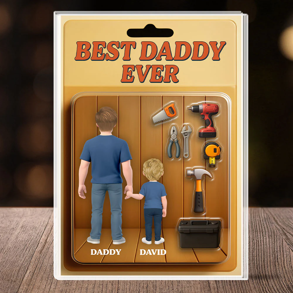 We Caught The Best Dad - Personalized Custom Acrylic Plaque - Image 4