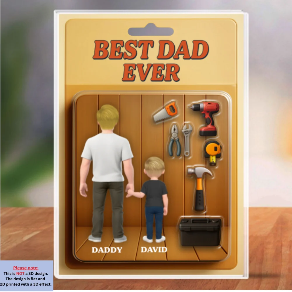 We Caught The Best Dad - Personalized Custom Acrylic Plaque - Image 6
