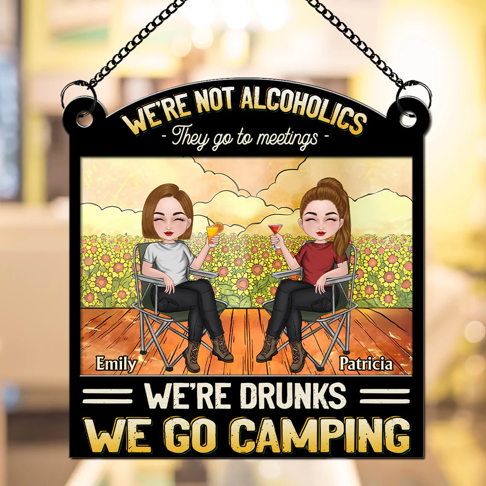 We Go Camping - Personalized Custom Suncatcher - Image 4