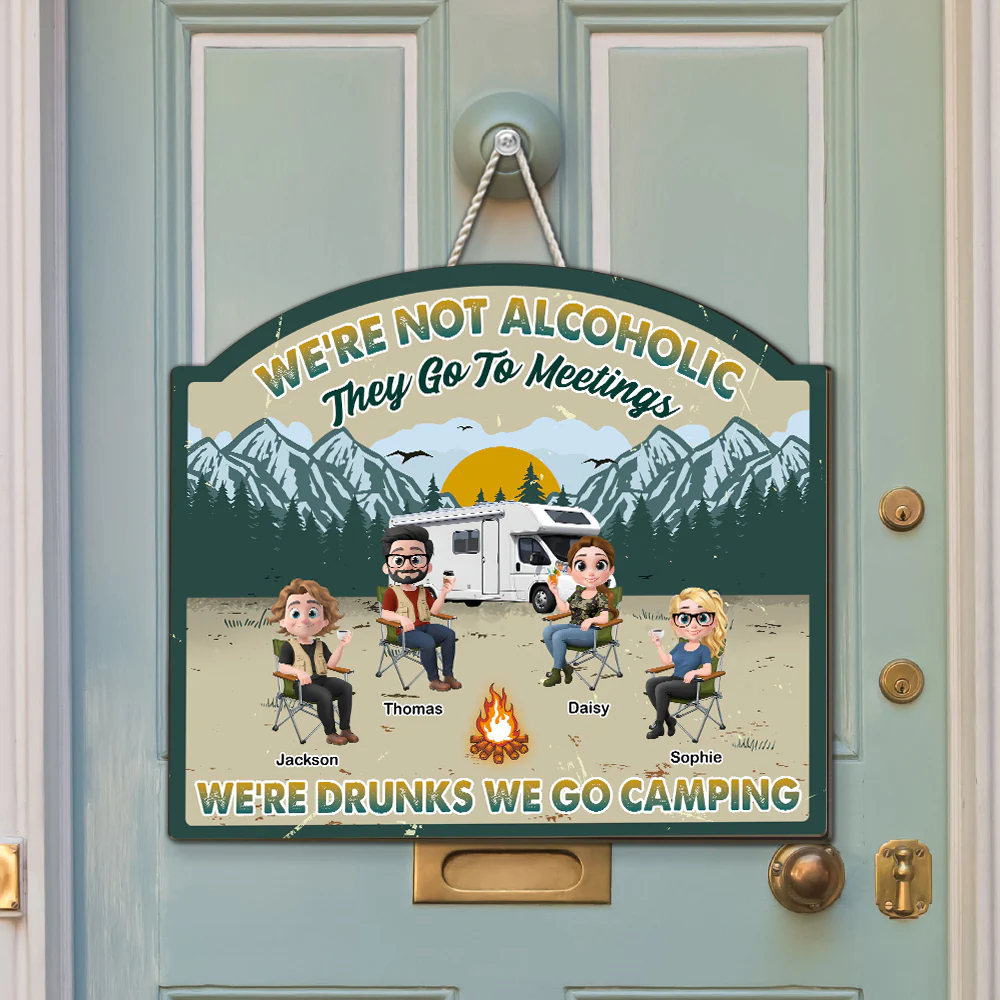 We Go Camping - Personalized Custom Wood Sign - Image 3