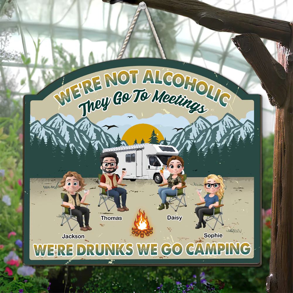 We Go Camping - Personalized Custom Wood Sign - Image 4
