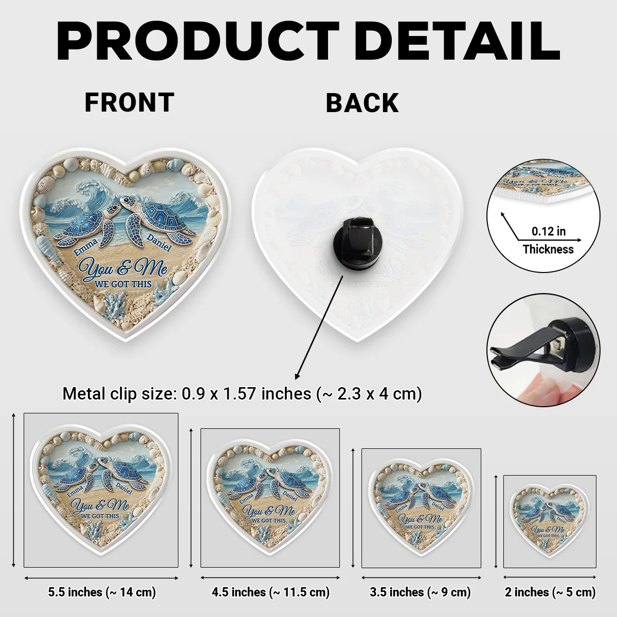 We Got It Like Always - Personalized Custom 3D Effect Car Vent Clip - Image 4