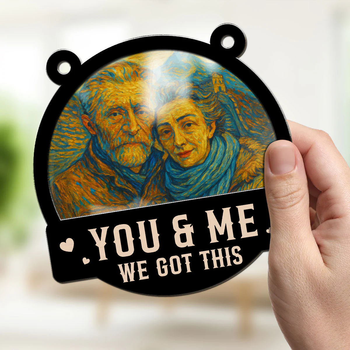 We Got This Untill Our Last Breath - Personalized Custom Suncatcher - Image 3