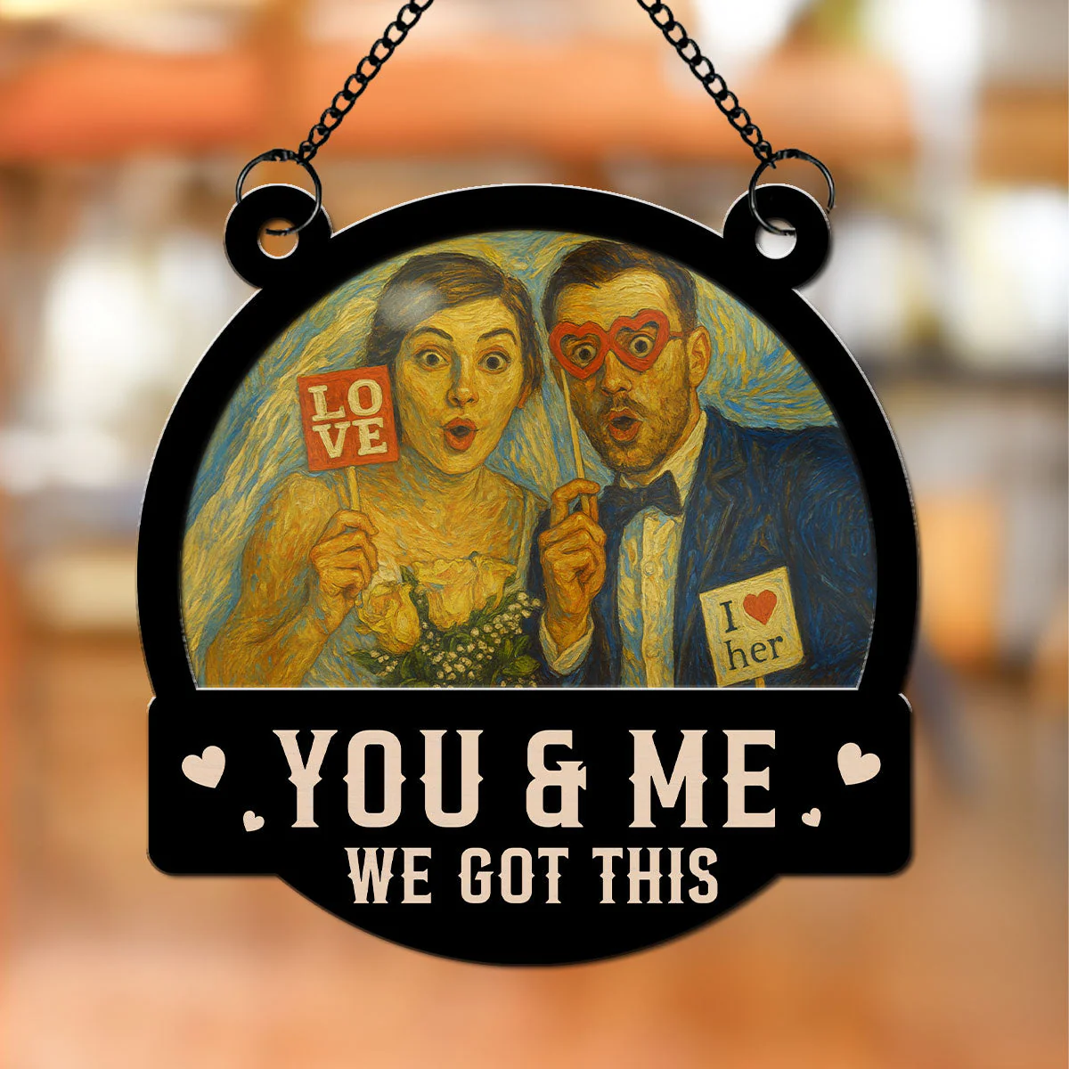 We Got This Untill Our Last Breath - Personalized Custom Suncatcher - Image 7