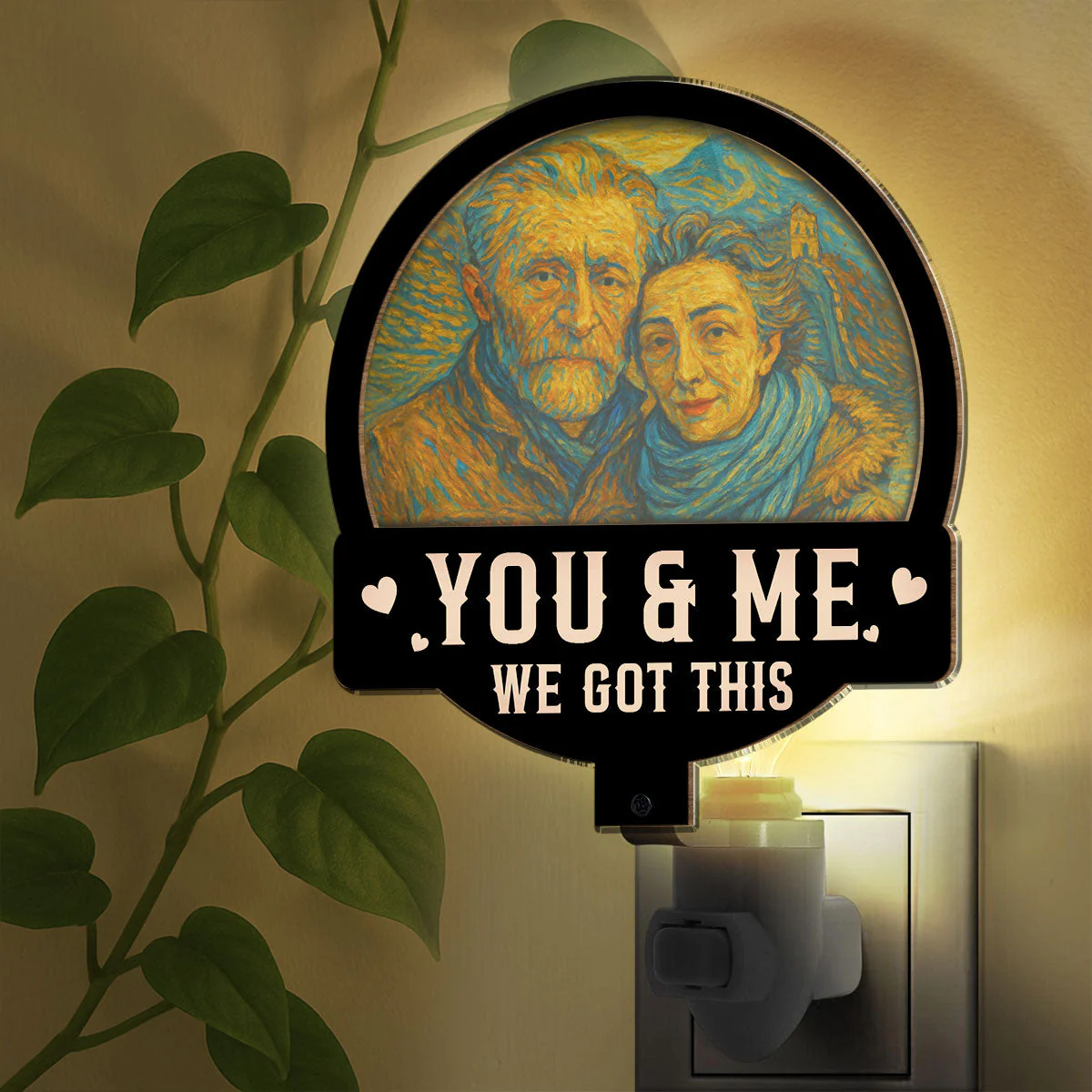 We Got This Husband Wife - Personalized Custom Wood And Acrylic Night Light - Image 3