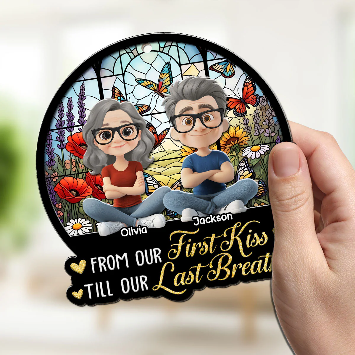 We Got This Till Our Last Breath - Personalized Custom Suncatcher - Image 2