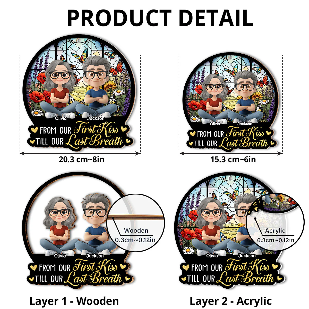 We Got This Till Our Last Breath - Personalized Custom Suncatcher - Image 5