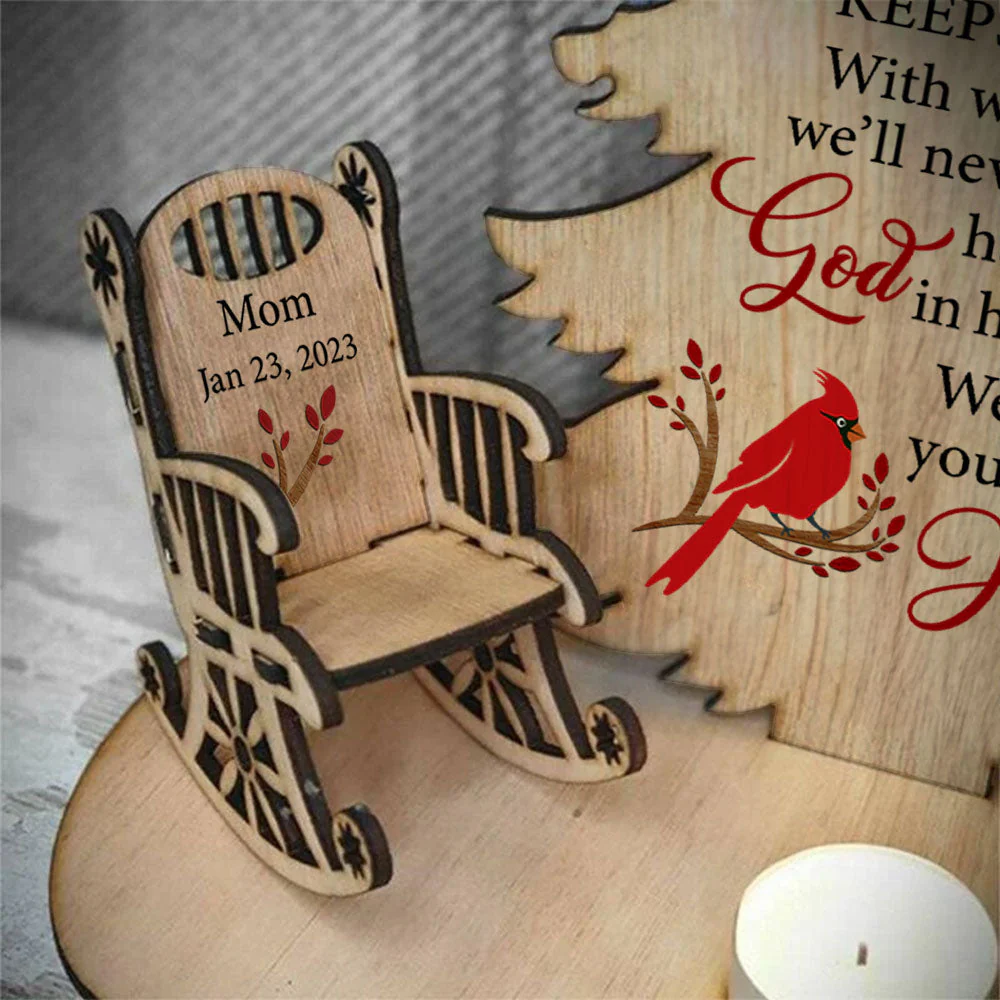 We Have You In Our Hearts - Personalized Custom Candle Holder - Image 6