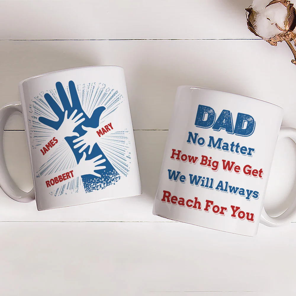 We Hold Our Hands Together And Forever - Personalized Custom Coffee Mug