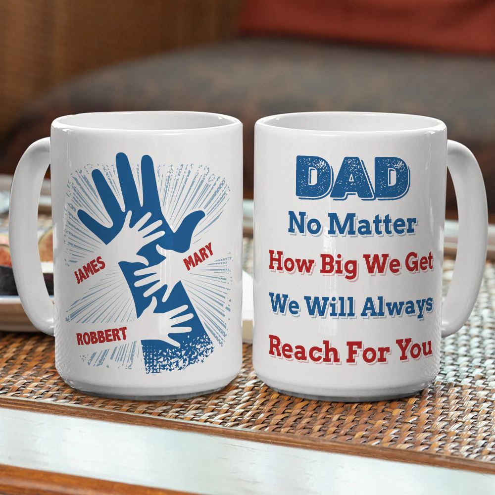 We Hold Our Hands Together And Forever - Personalized Custom Coffee Mug - Image 4
