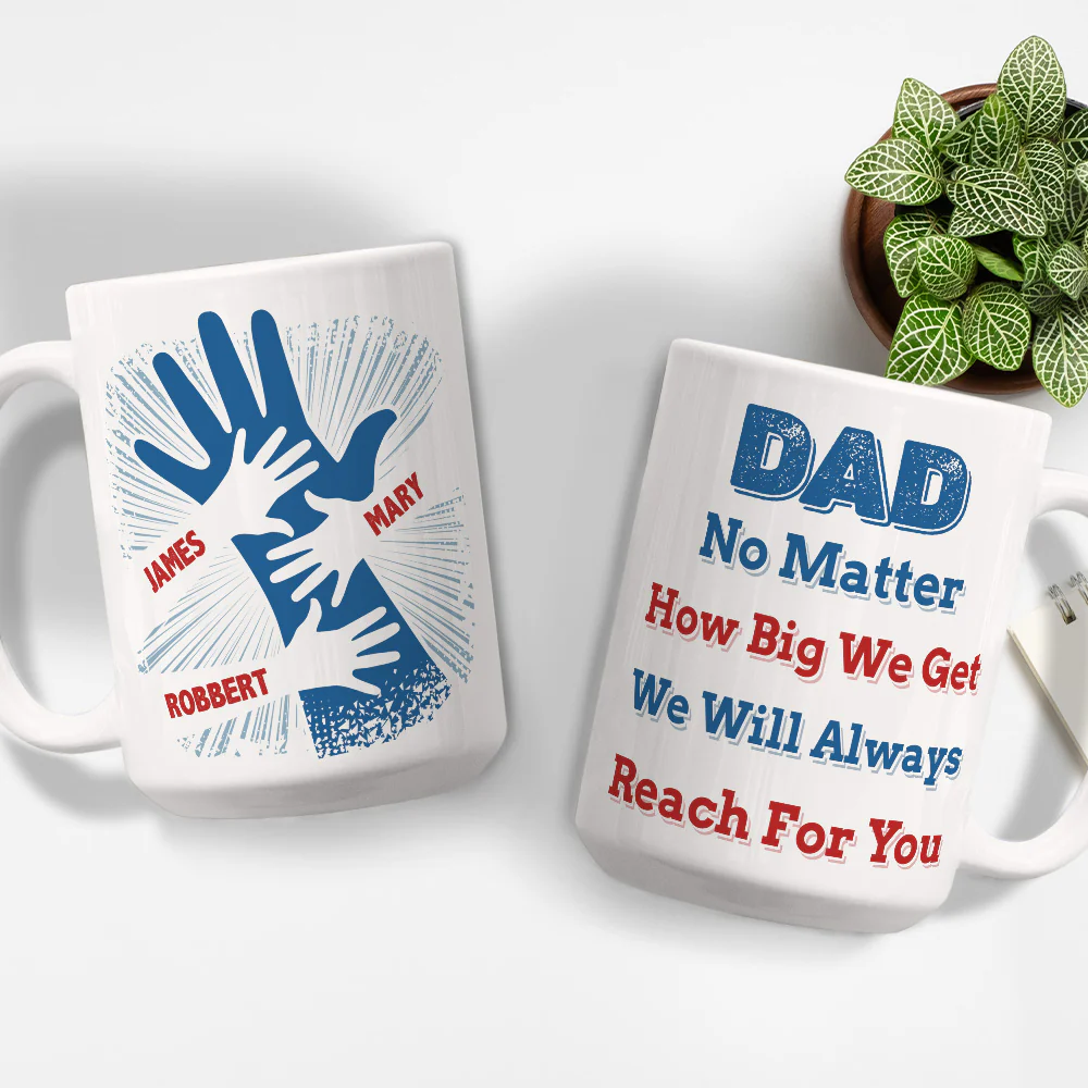 We Hold Our Hands Together And Forever - Personalized Custom Coffee Mug - Image 5
