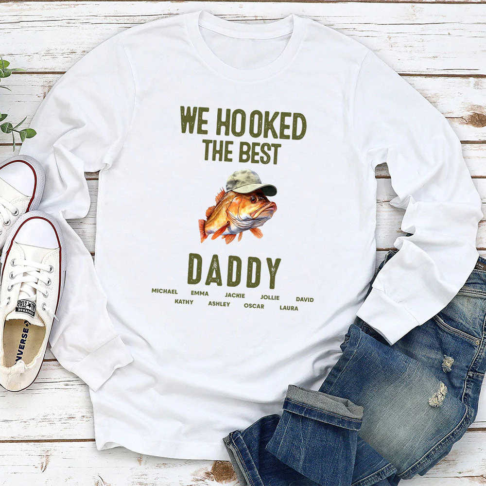 We Hooked The Best Dad - Personalized Custom Shirt - Image 3