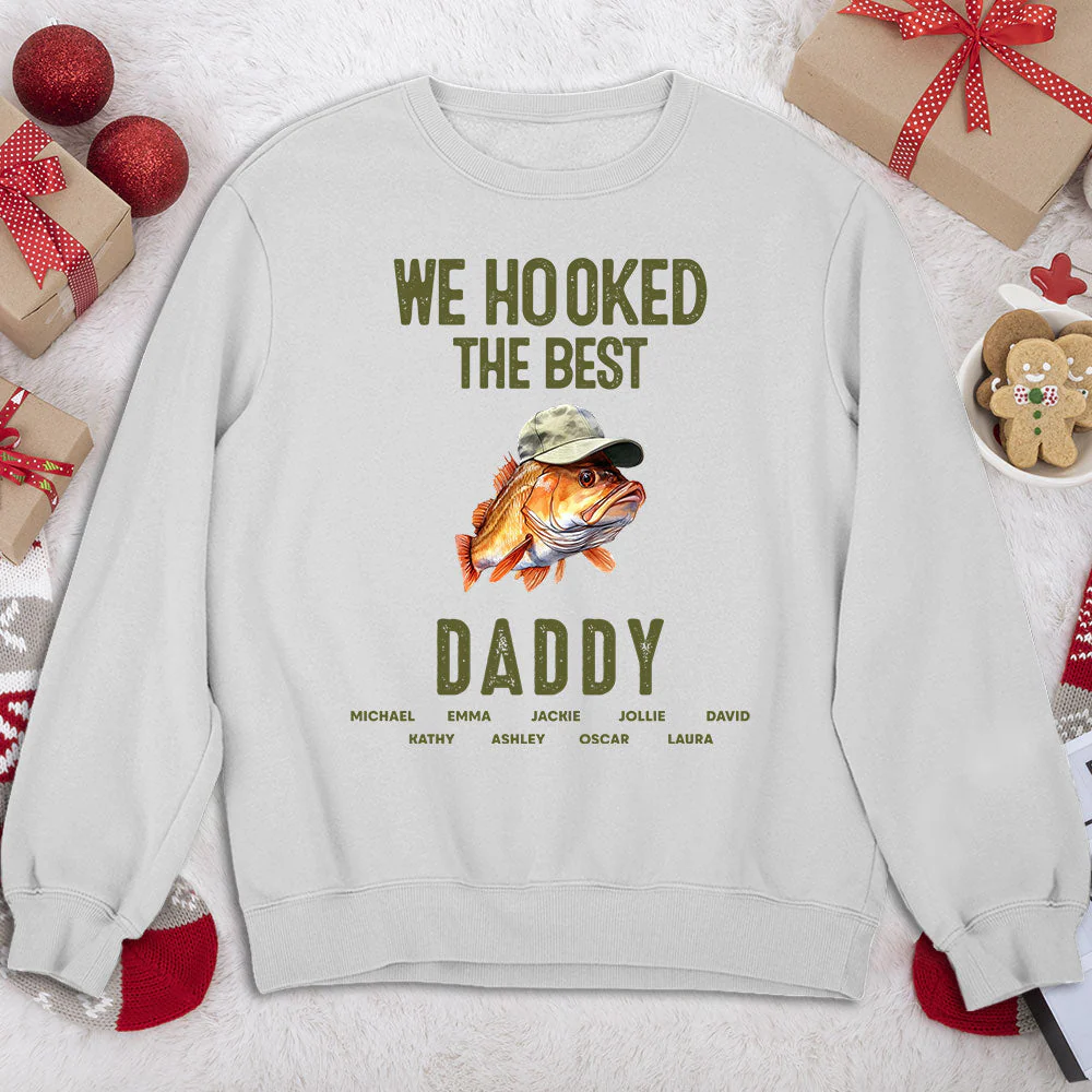 We Hooked The Best Dad - Personalized Custom Shirt - Image 5