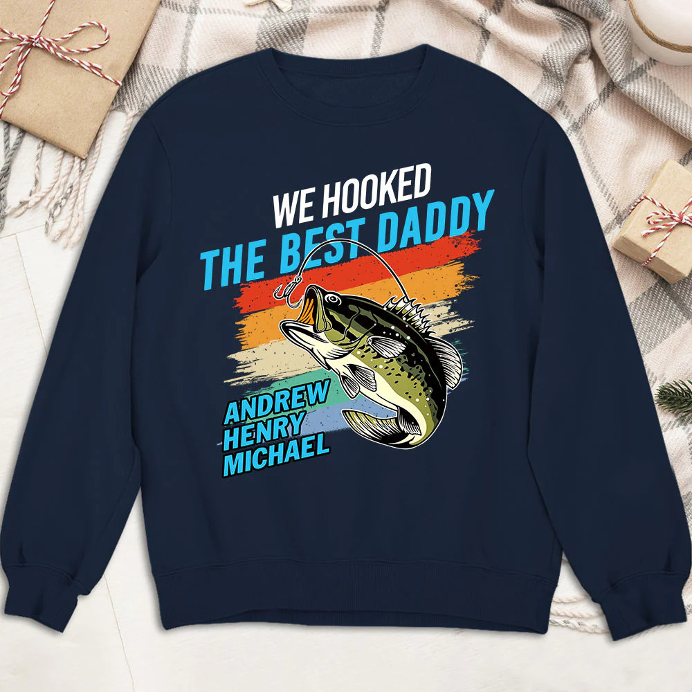 We Hooked The Best Daddy - Personalized Custom Shirt - Image 10