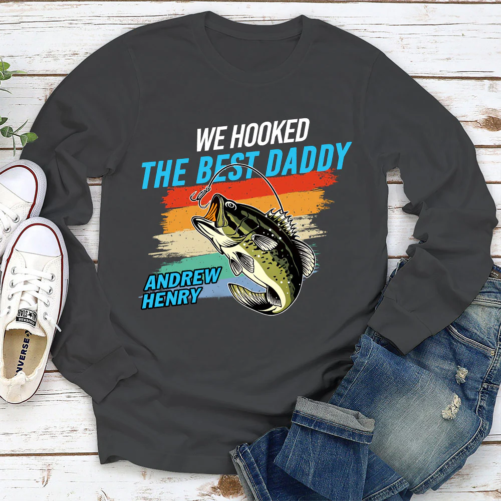 We Hooked The Best Daddy - Personalized Custom Shirt - Image 6