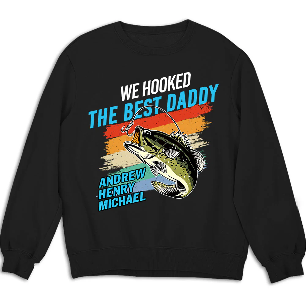 We Hooked The Best Daddy - Personalized Custom Shirt - Image 8
