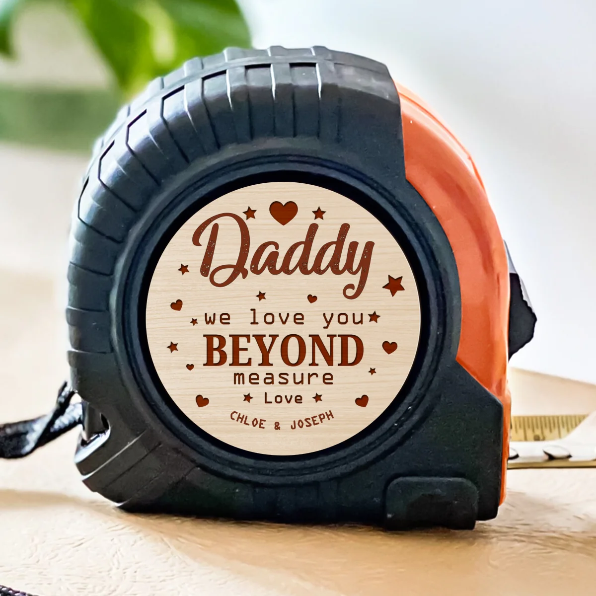 We Love You Beyond Measure Dad  - Personalized Custom Tape Measure - Image 7