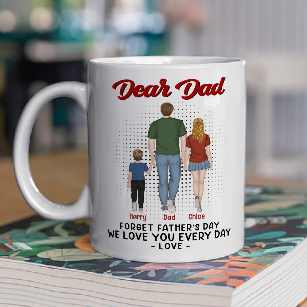 We Love You Every Day - Personalized Custom Coffee Mug - Image 2