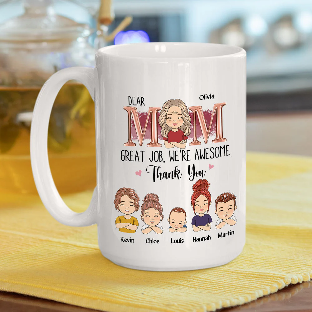 We Love You Every Day - Personalized Custom Coffee Mug - Image 3