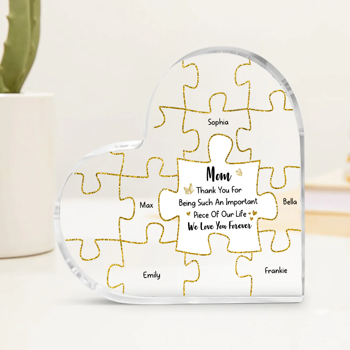 We Love You Forever - Personalized Custom Acrylic Plaque - Image 3