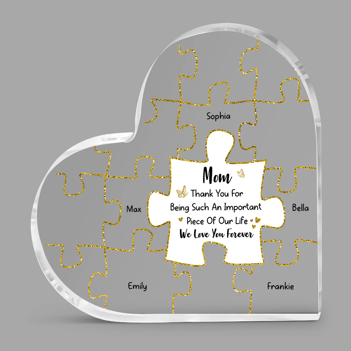 We Love You Forever - Personalized Custom Acrylic Plaque - Image 4