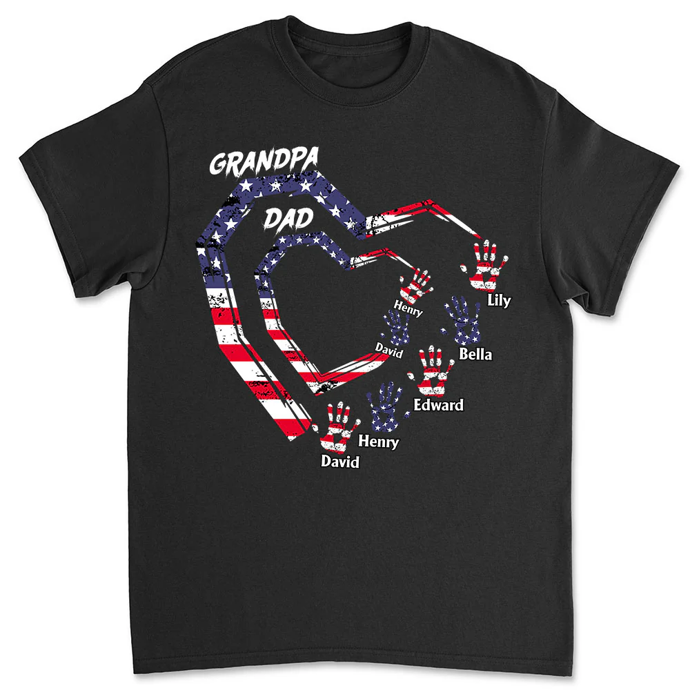We Love You Grandpa - Personalized Custom Shirt