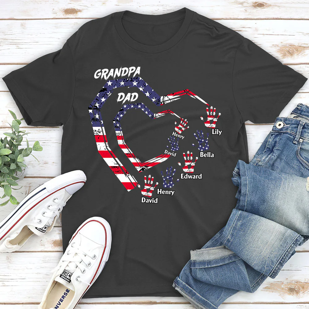 We Love You Grandpa - Personalized Custom Shirt - Image 4