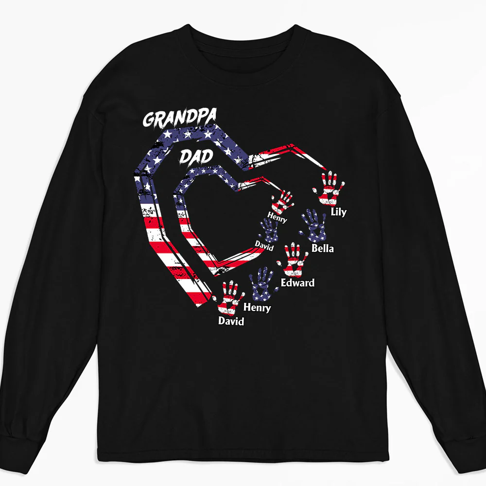 We Love You Grandpa - Personalized Custom Shirt - Image 5