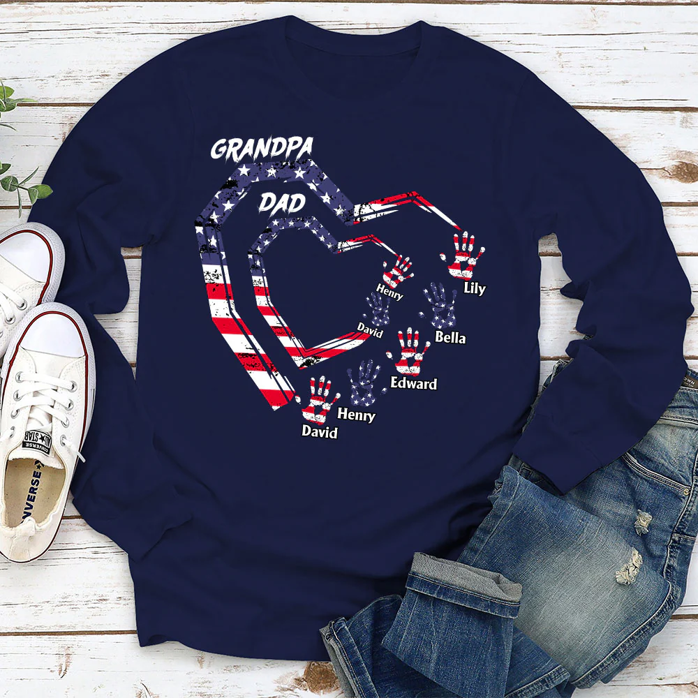 We Love You Grandpa - Personalized Custom Shirt - Image 6