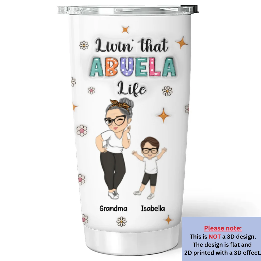 We Love You Mama - Personalized Custom 3D Inflated Effect Tumbler - Image 5