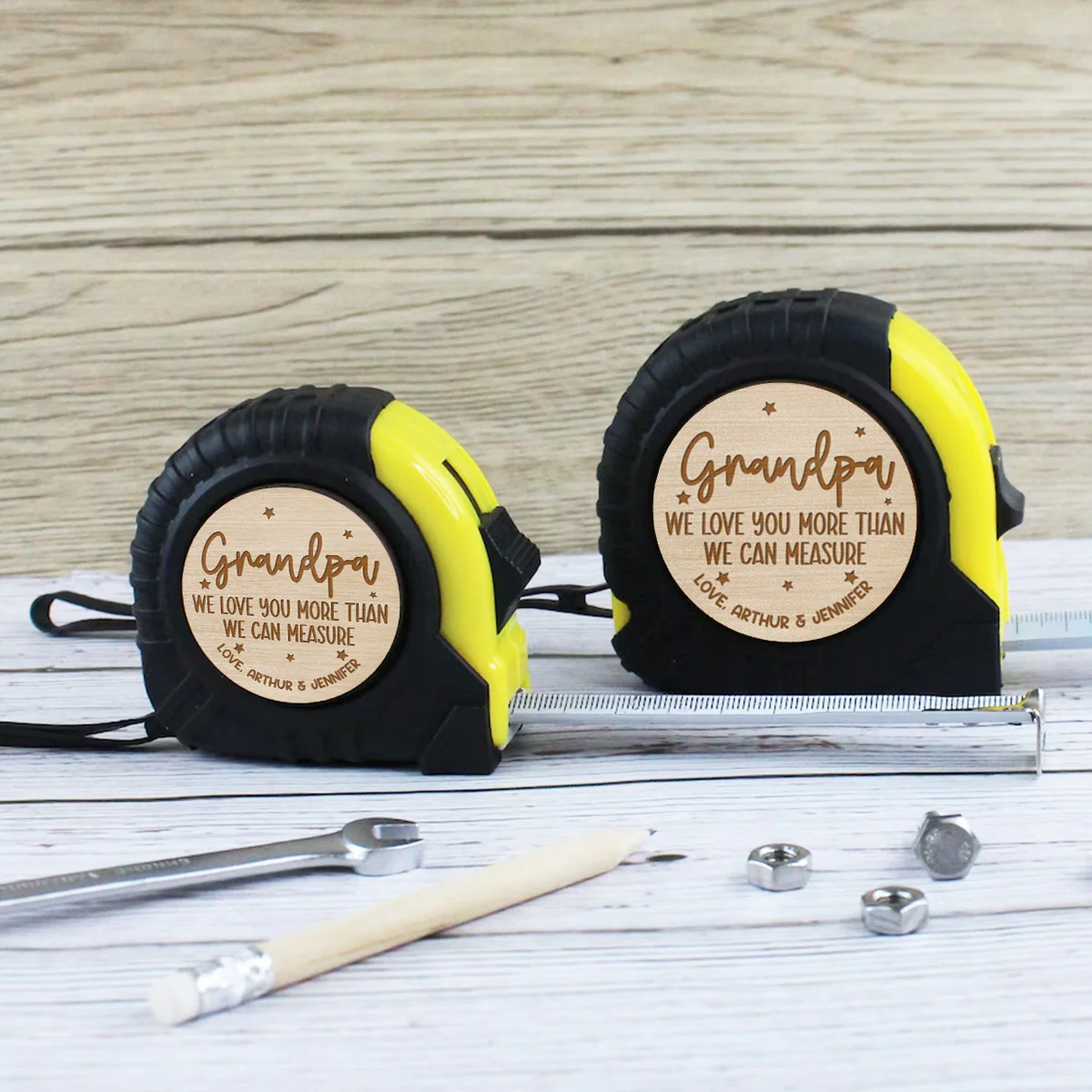 We Love You - Personalized Custom Tape Measure - Image 3