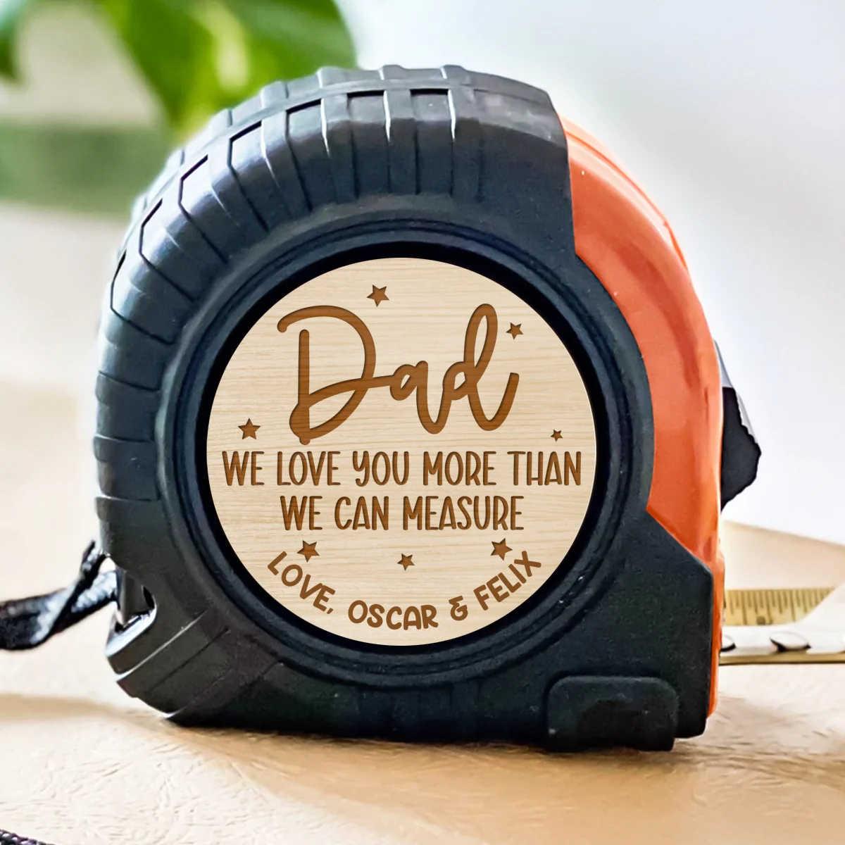 We Love You - Personalized Custom Tape Measure - Image 6