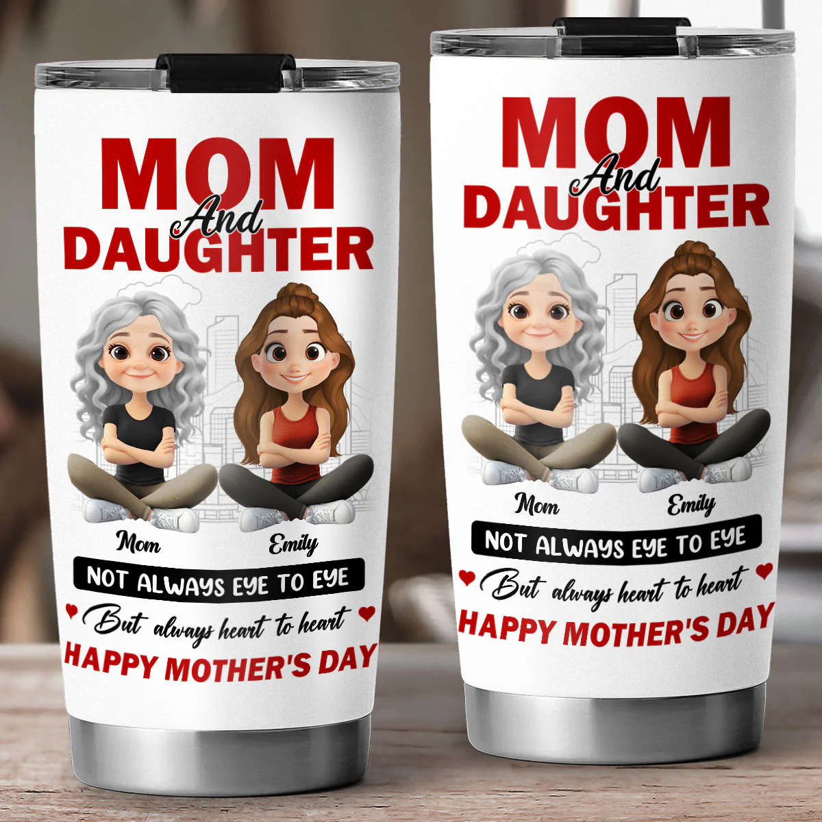 We May Disagree Love Stays Strong - Personalized Custom Tumbler - Image 5