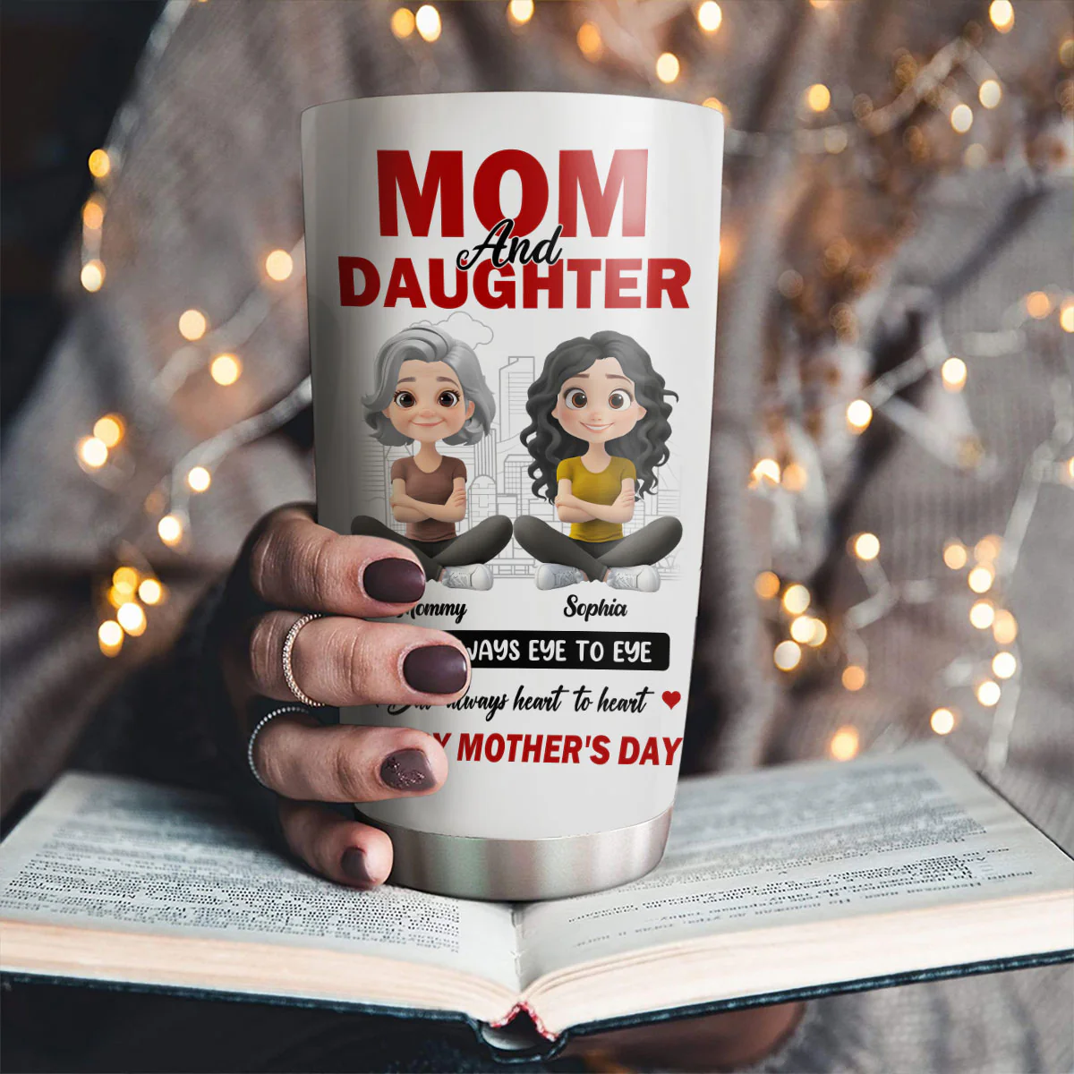 We May Disagree Love Stays Strong - Personalized Custom Tumbler - Image 6
