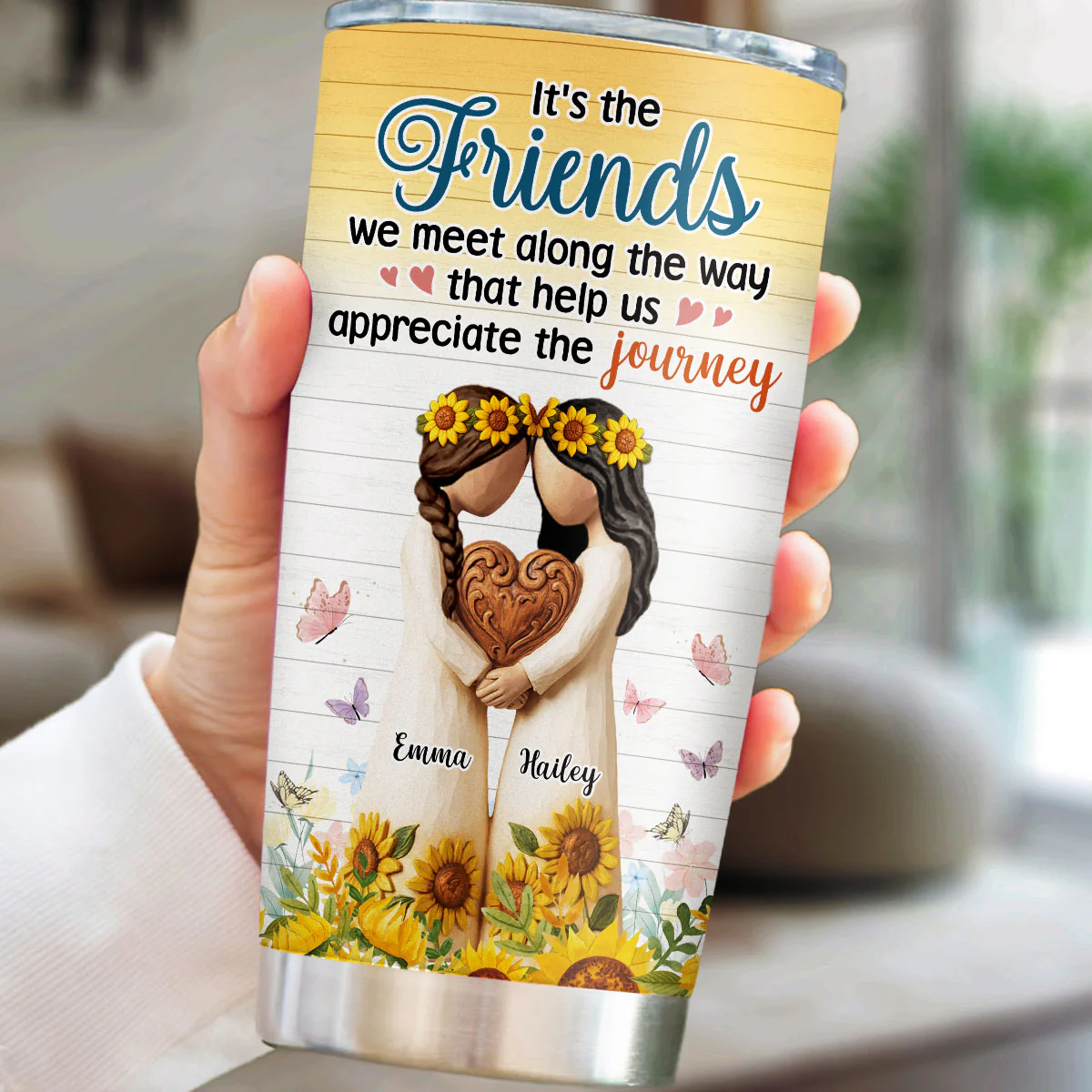We Meet Along The Way - Personalized Custom Tumbler - Image 4