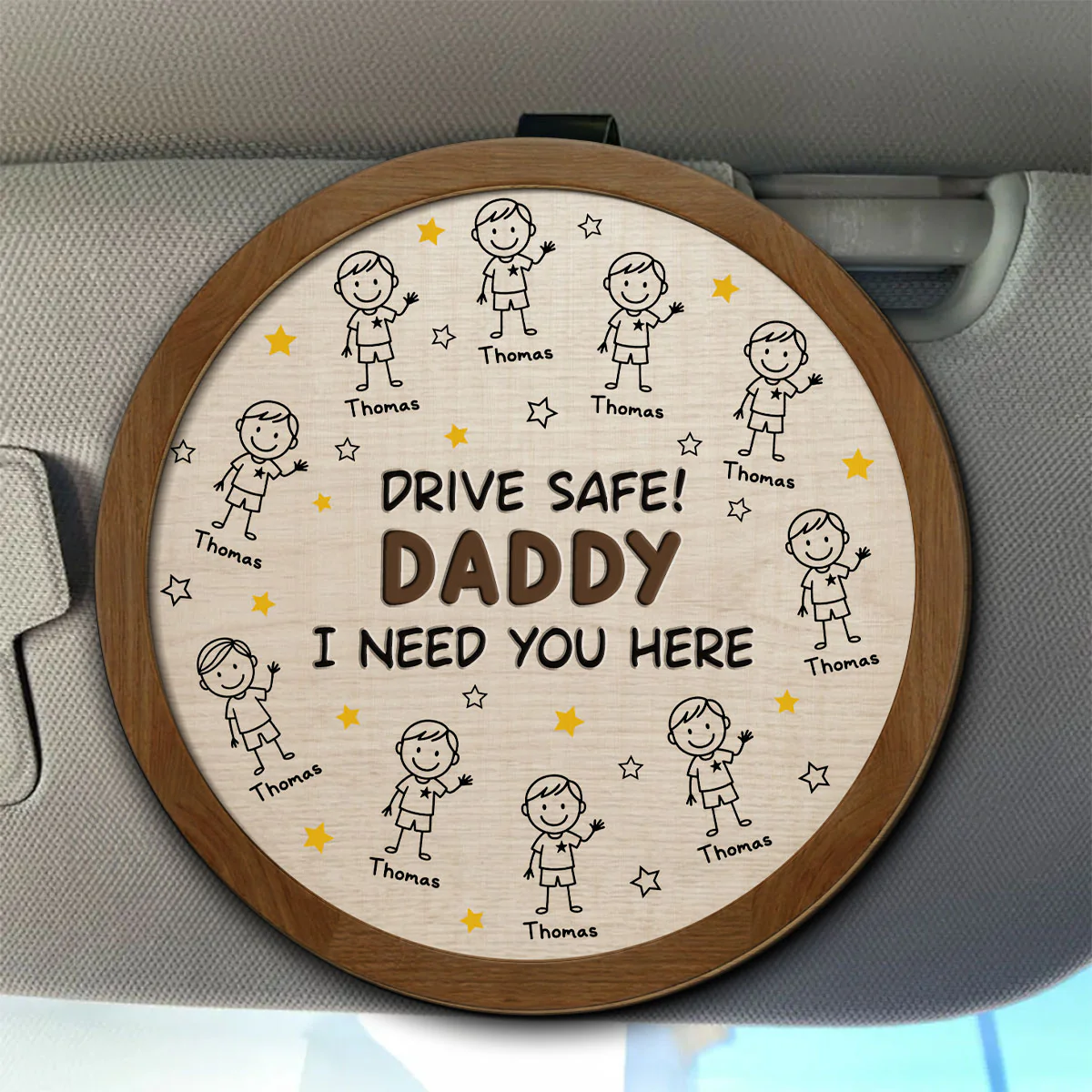 We Need You Home Safe - Personalized Custom Car Visor Clip - Image 2