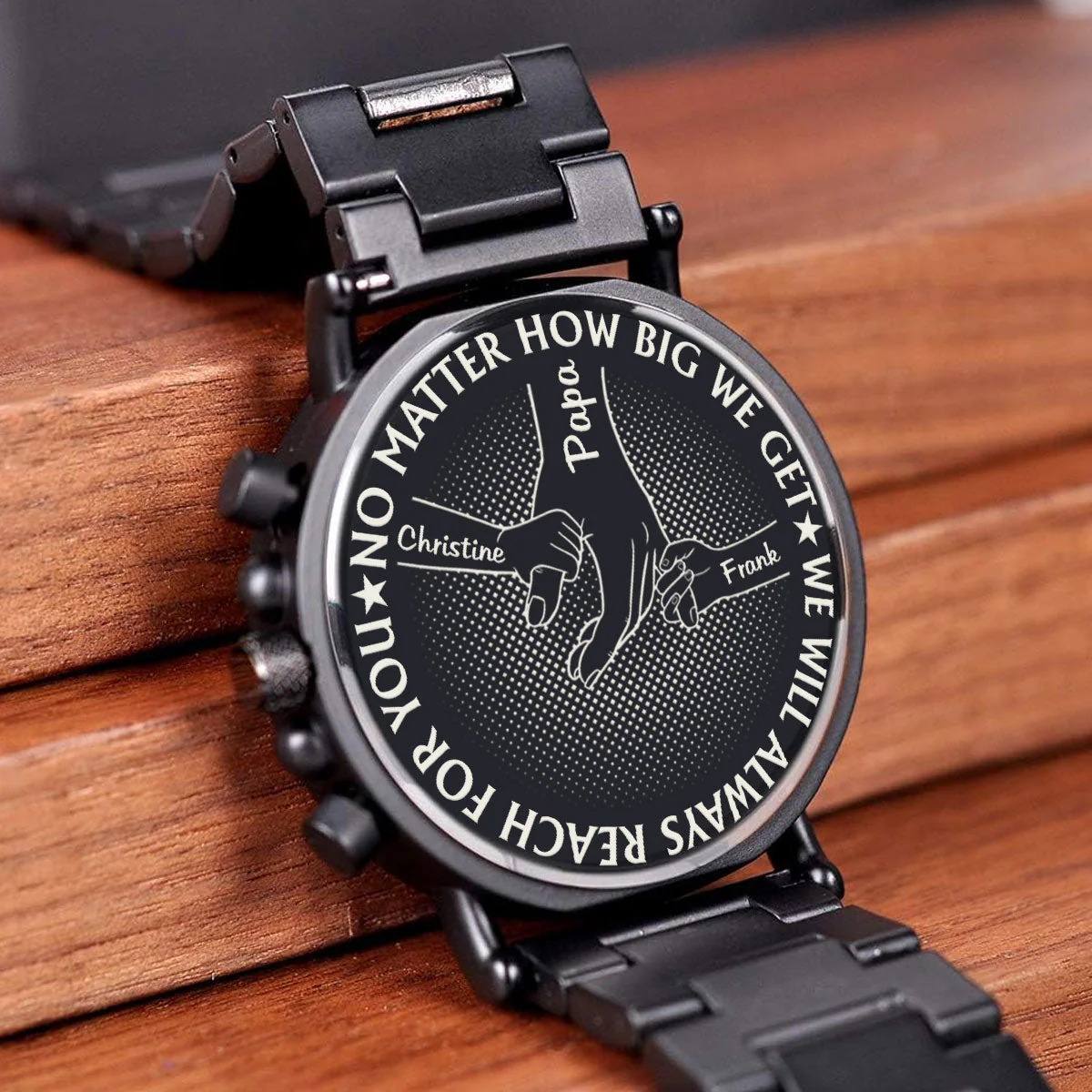 We Will Always Reach For You - Personalized Engraved Wooden Watches GQ026 - Image 3