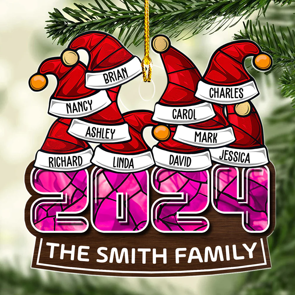 We Wish You A Merry Christmas - Personalized Custom Acrylic Ornament - Image 5