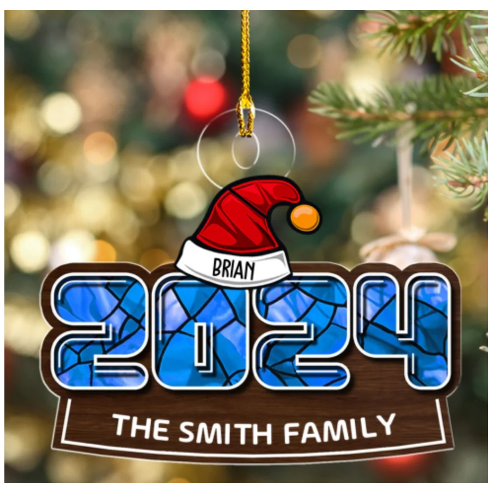 We Wish You A Merry Christmas - Personalized Custom Acrylic Ornament - Image 7
