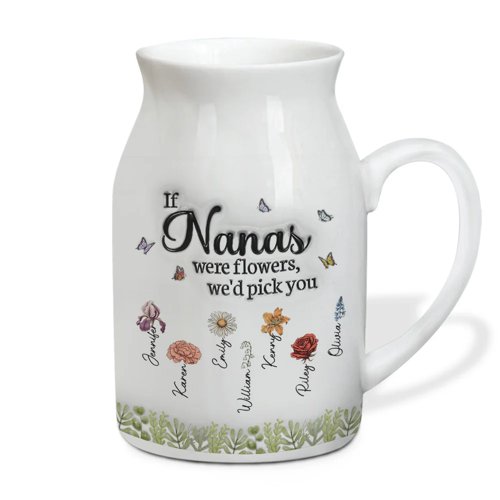 We Would Pick You - Personalized Custom 3D Inflated Effect Flower Vase