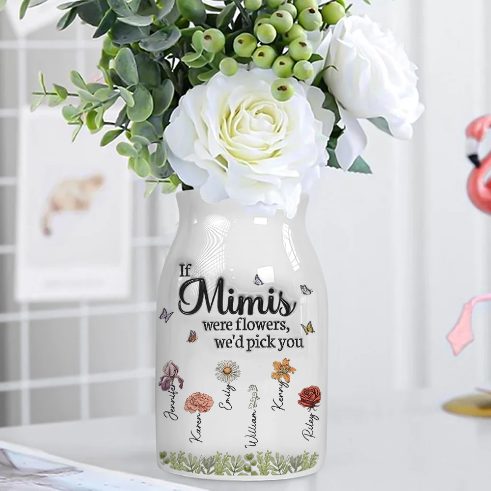 We Would Pick You - Personalized Custom 3D Inflated Effect Flower Vase - Image 4