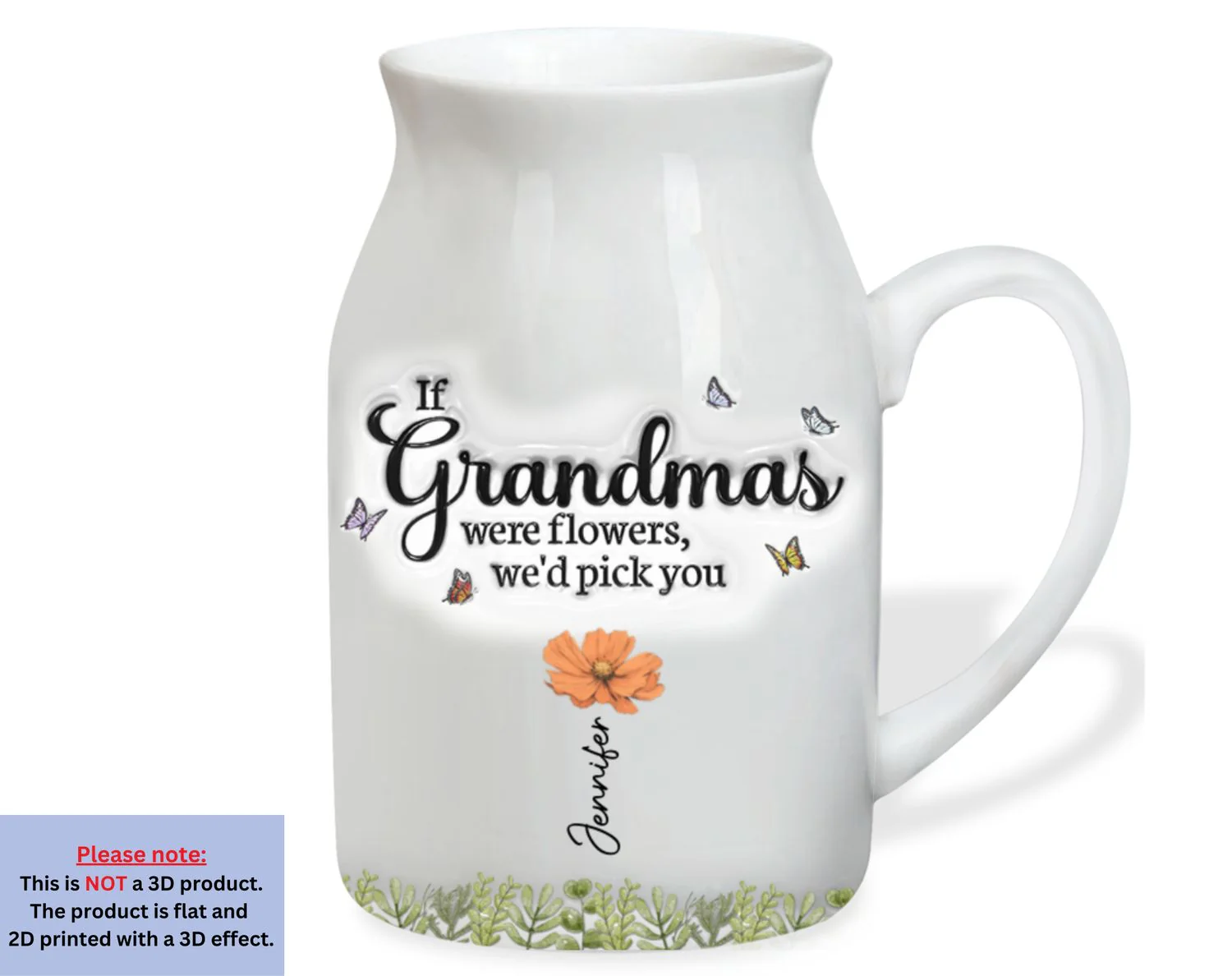 We Would Pick You - Personalized Custom 3D Inflated Effect Flower Vase - Image 6