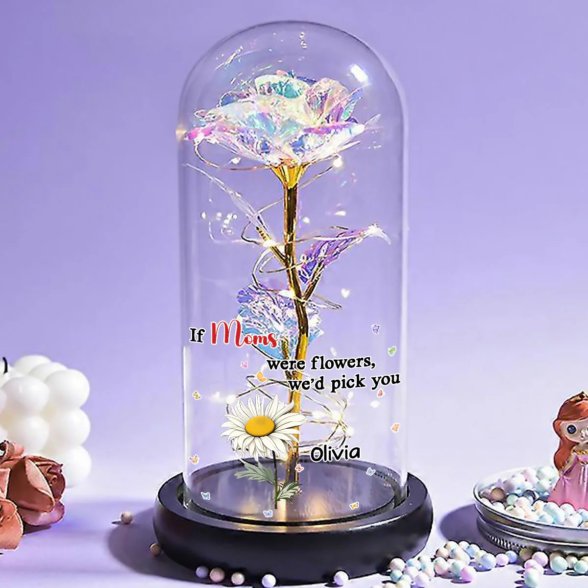 We Would Pick You - Personalized Custom Sparkly Rose - Image 3
