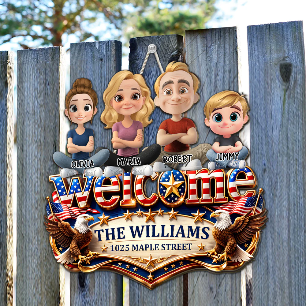 Welcome Home Sweet Home - Personalized Custom Wood Sign - Image 5