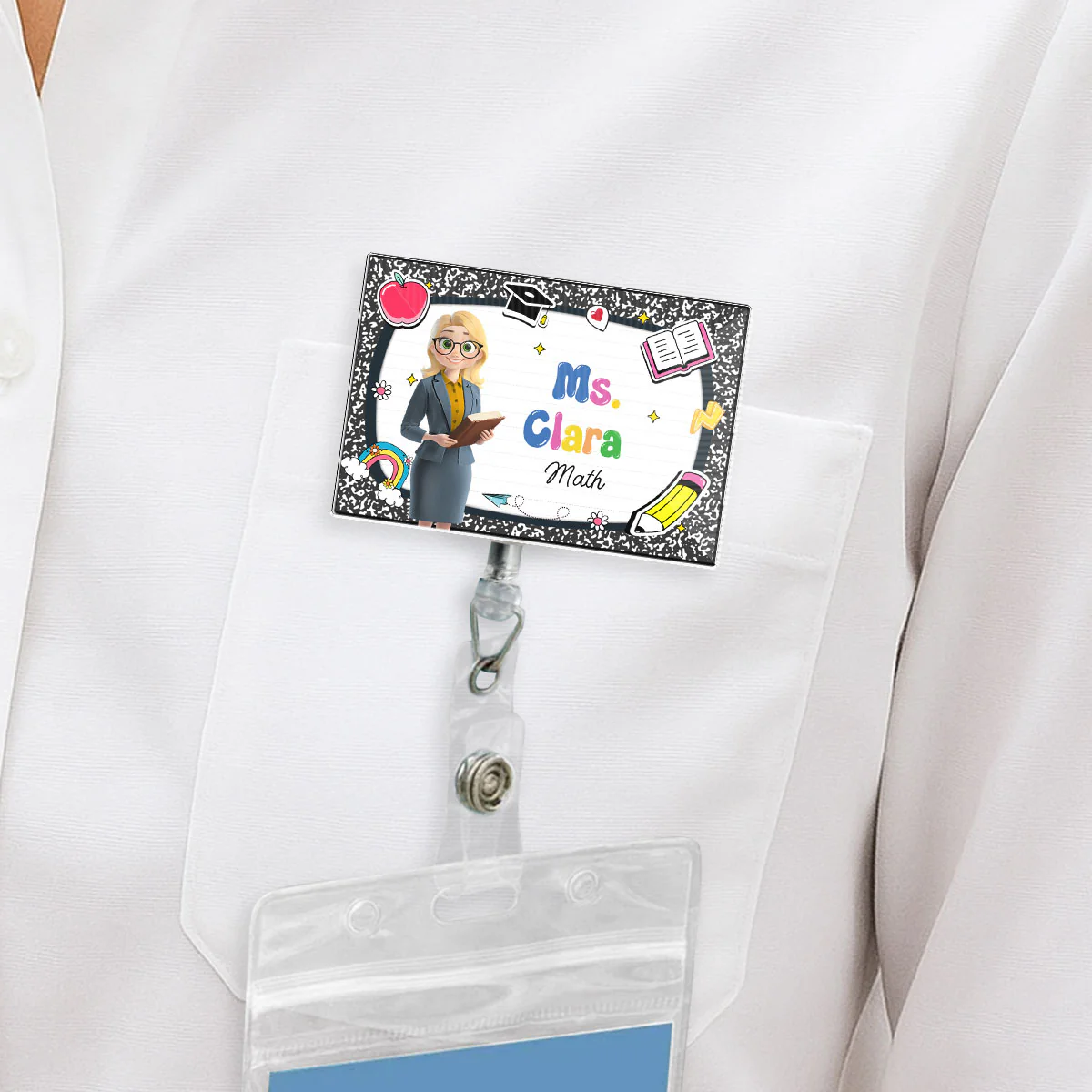 Welcome To My Class - Personalized Custom Acrylic Badge Reel