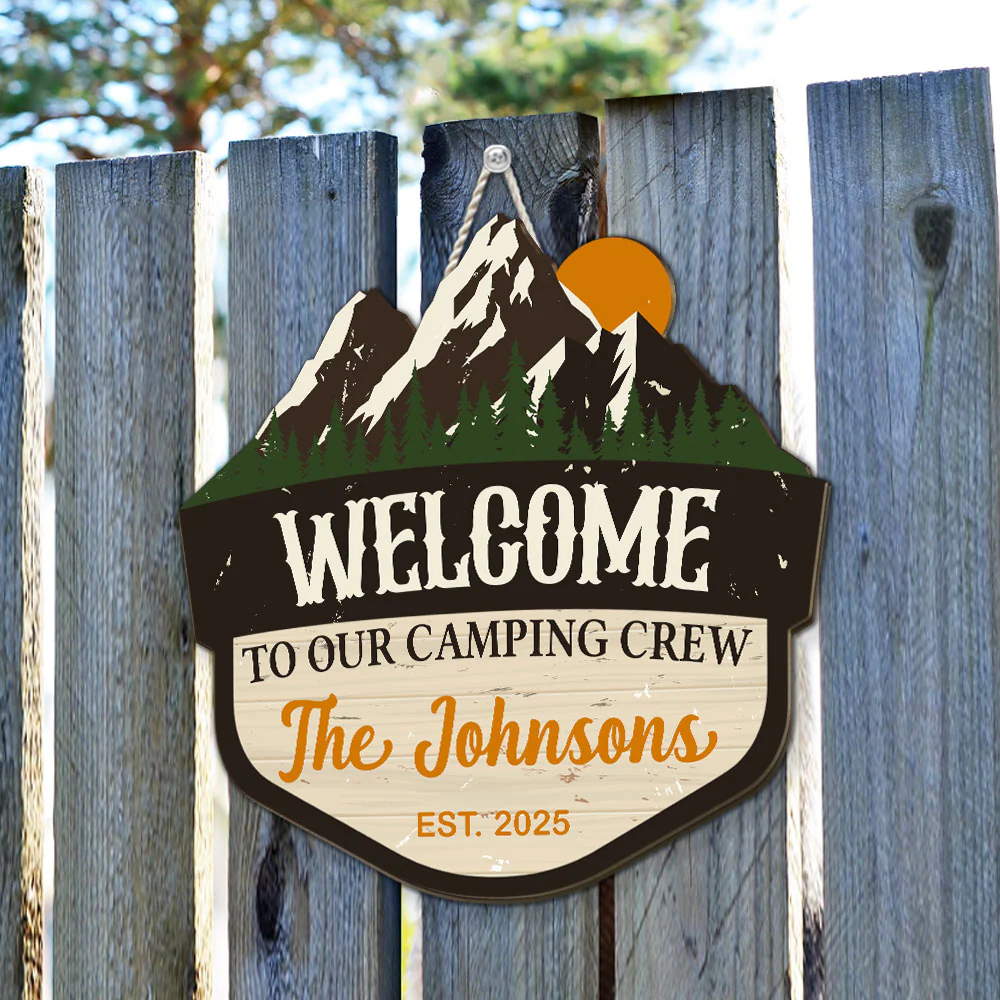 Welcome To Our Adventure - Personalized Custom Wood Sign - Image 2