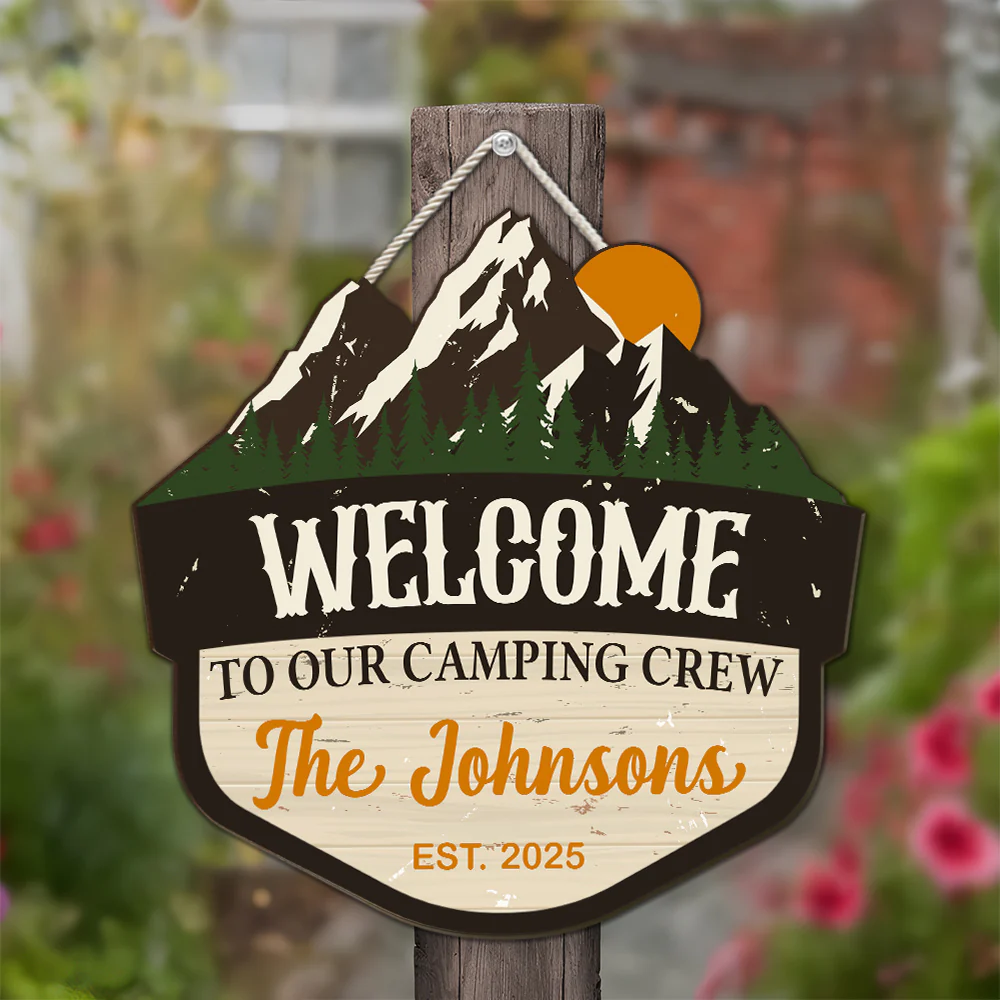 Welcome To Our Adventure - Personalized Custom Wood Sign - Image 5